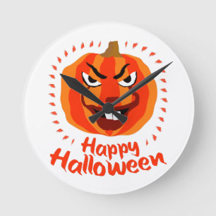 Horloge Ronde Joyeux cadeaux d'Halloween