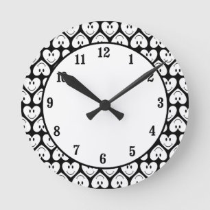 Horloge Ronde Joyeux Coeur du visage