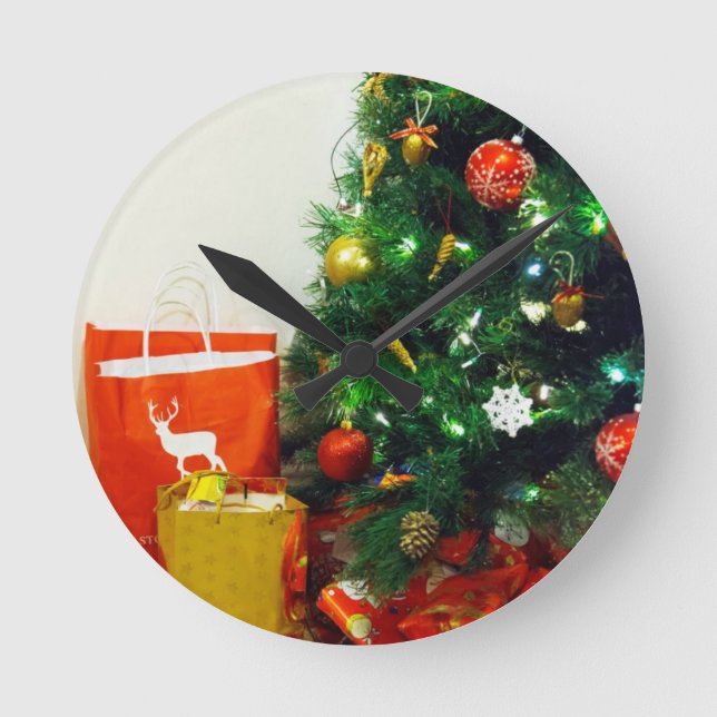 HORLOGE RONDE JOYEUX JOURS FÉRIÉS (Recto)