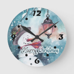 Horloge Ronde Joyeux Noël