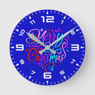 Horloge Ronde Joyeux Noël-83167