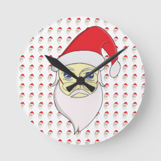 Horloge Ronde Joyeux Noël Père Noël