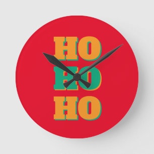 Horloge Ronde Joyeux Nouvel An Joyeux Noël Période des Fêtes HoH