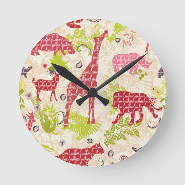 Horloge Ronde Jungle paradise (Recto)