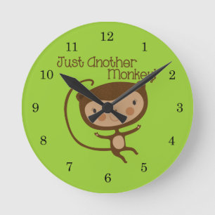 Horloge Ronde Juste un autre singe