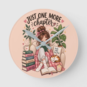 Horloge Ronde Juste un chapitre de plus – Amoureux des livres co