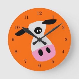 Horloge Ronde Juste une vache