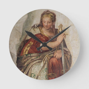 Horloge Ronde Justice, des murs de la sacristie (fresque)