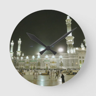 Horloge Ronde Kaaba Kaba Mecque Mecque Islam Allah Musulman