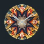 Horloge Ronde Kaleidoscope Mandala Flower Design-23091<br><div class="desc">Kaleidoscope Mandala Flower Design-23091</div>
