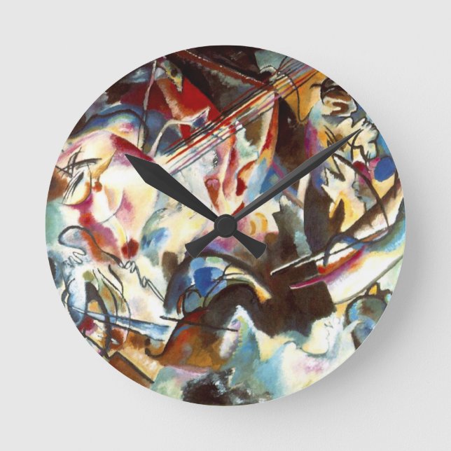 Horloge Ronde Kandinsky Composition Abstraite VI (Recto)