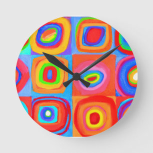Horloge Ronde Kandinsky Homage Farbstudie Wall Clock