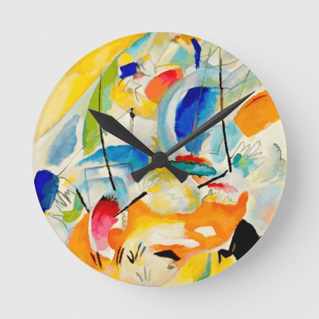 Horloge Ronde Kandinsky Sea Battle 1913 (Recto)