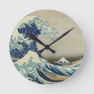 Horloge Ronde Katsushika Hokusai : La Grande Vague à Kanagawa