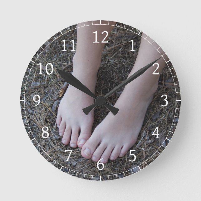 Horloge Ronde Kellie Barefoot in Nature Clock (Recto)