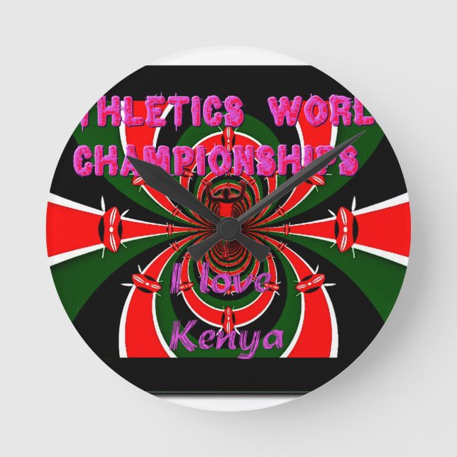Horloge Ronde Kenya International Athletics Sports (Recto)