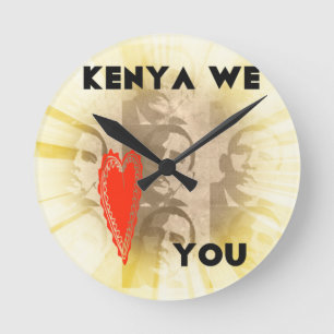 Horloge Ronde Kenya Nous Vous Aimons