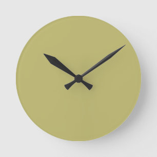 Horloge Ronde Khaki sombre