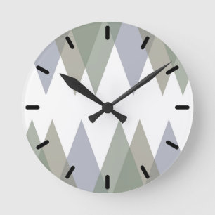 Horloge Ronde Khaki triangles