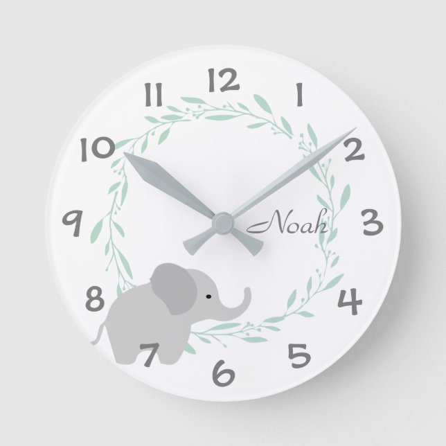 Horloge Ronde Kids/Nursery Wall Clock (Recto)