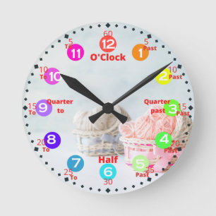 Horloge Ronde Kids Time Learning  Round Clock