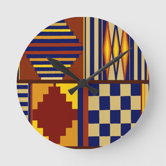 Horloge Ronde Kilim Prayer Conception du tapis (Recto)