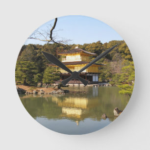Horloge Ronde Kinkaku-ji 金 閣 Temple 寺 du Pavillon d'Or