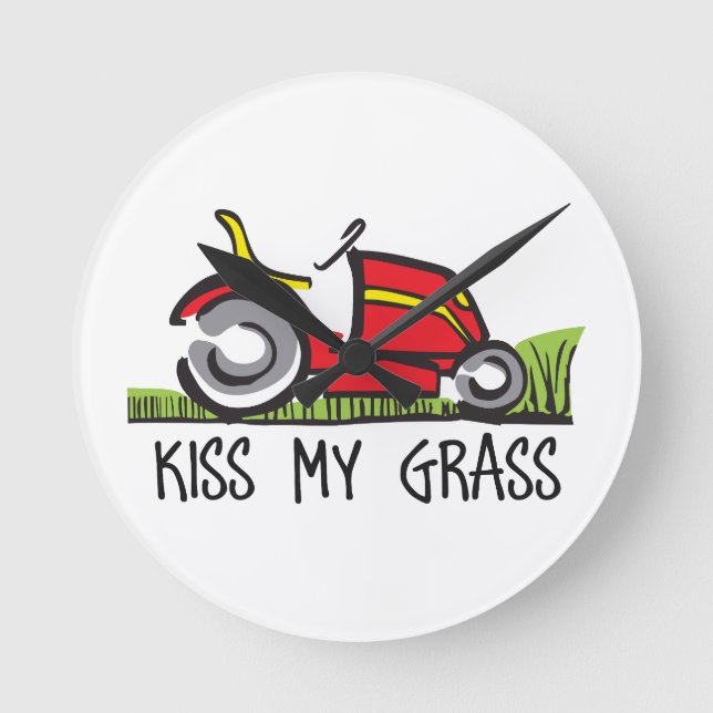HORLOGE RONDE KISS MON GRASS (Recto)