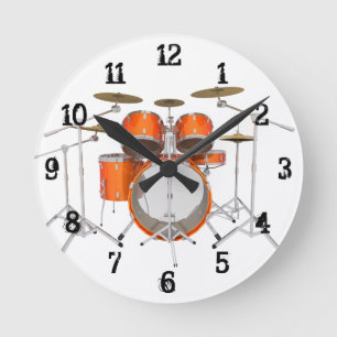 Horloge Ronde Kit de tambour:Horloge murale
