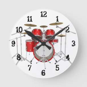 Horloge Ronde Kit de tambour:Horloge murale