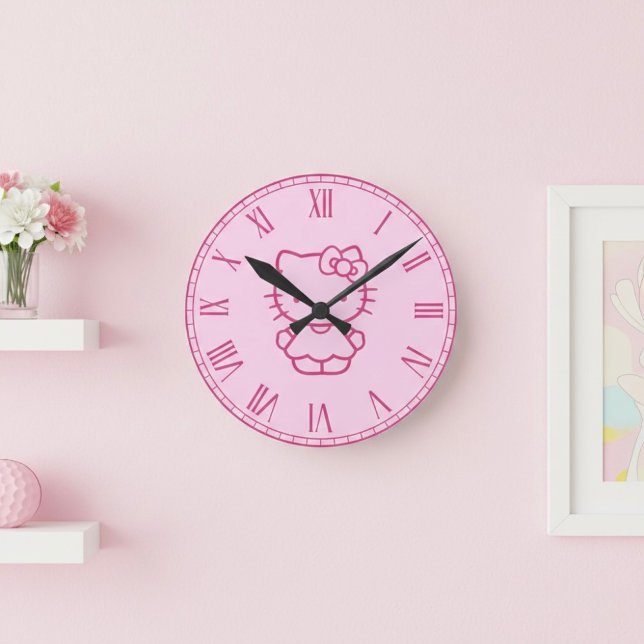 Horloge Ronde Kitty (Créateur téléchargé)