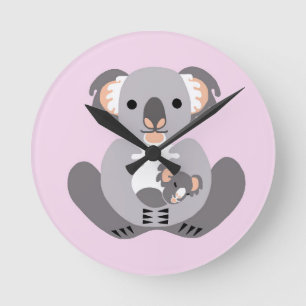 Horloge Ronde KOALA - Amoureux des animaux - Animaux australiens