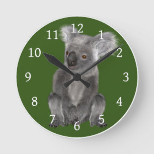 Horloge Ronde Koala Bear