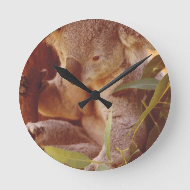 Horloge Ronde Koala Bear Love (Recto)