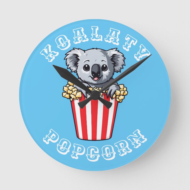 Horloge Ronde Koalaty Popcorn (Recto)