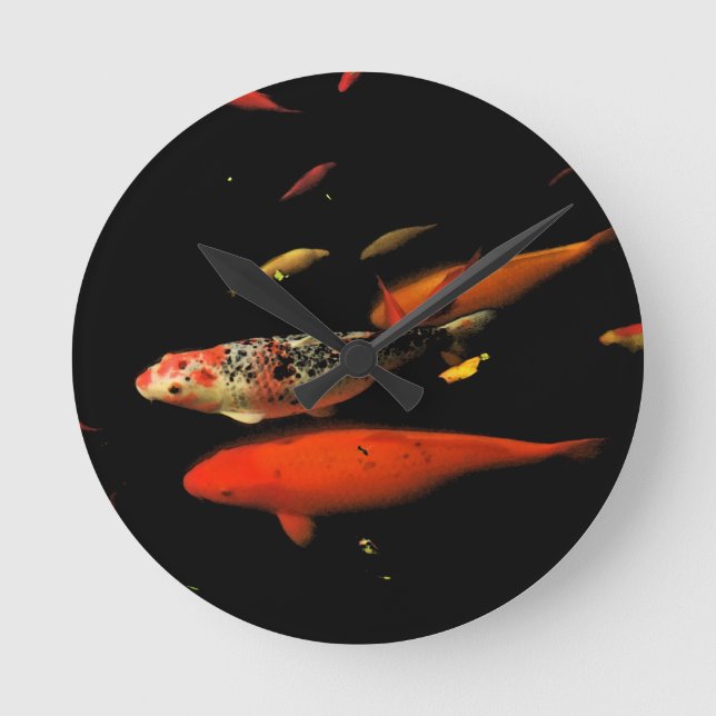 Horloge Ronde Koi Carp (Recto)