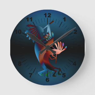 Horloge Ronde Kokopelli Blues Music 2