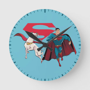 Horloge Ronde Krypto et Superman