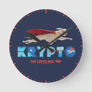 Horloge Ronde Krypto Le Super Chien