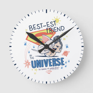 Horloge Ronde Krypto & Superman : Meilleur ami de l'Univers
