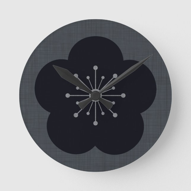Horloge Ronde KURO UME - Bold-Gray (Recto)