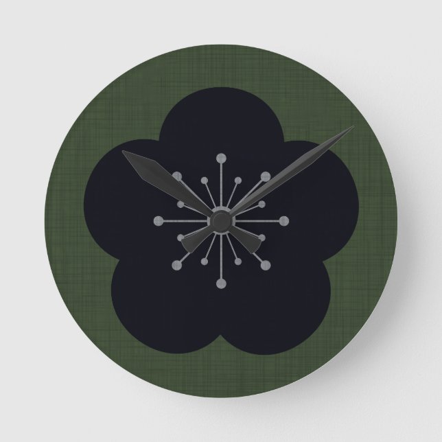 Horloge Ronde KURO UME - Bold-Khaki (Recto)