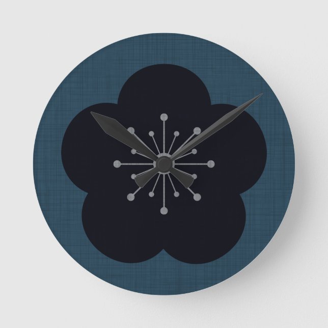 Horloge Ronde KURO UME - Bold - Navy (Recto)