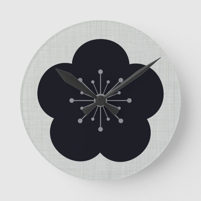 Horloge Ronde KURO UME - Bold-White (Recto)