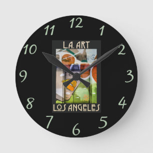 Horloge Ronde LA art2 Wall Clock