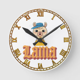 Horloge Ronde La beauté de Llama en détails