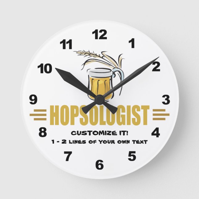 Horloge Ronde La bière drôle (Recto)