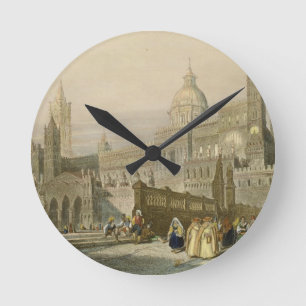 Horloge Ronde La cathédrale de Palerme, Sicile, gravée par John