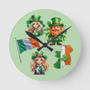 Horloge Ronde La chance des IRLANDAIS