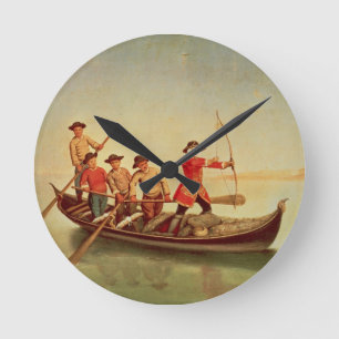 Horloge Ronde La chasse au canard